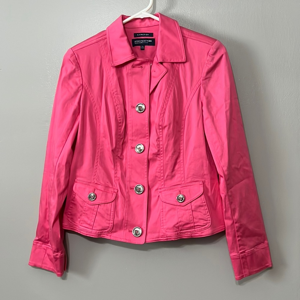Jones New York petite medium pink bottom jacket